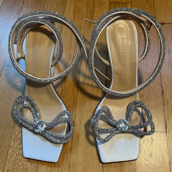 Mach&Mach PVC Crystal bow Heel - Picture 3 of 10